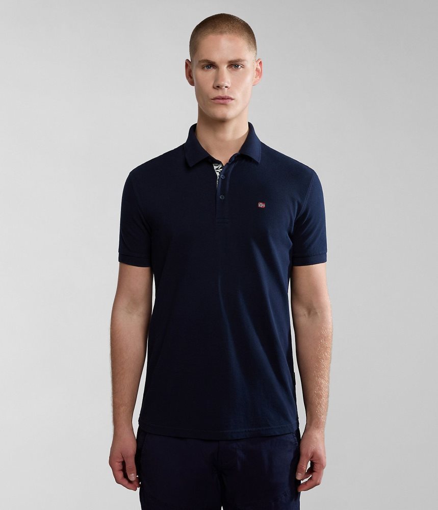 Napapijri Eolanos Short Sleeve Polo Shirt Muške Polo Majice Tamno Plave | WXFE-62018