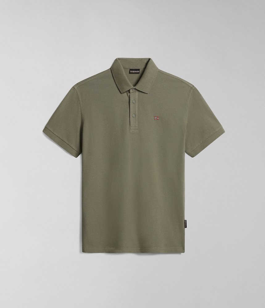 Napapijri Eolanos Short Sleeve Polo Shirt Muške Polo Majice Zelene | QDGE-63528