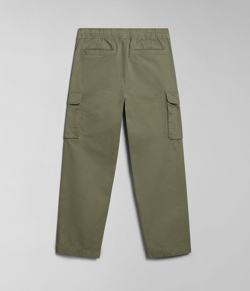 Napapijri Faber Cargo Trousers Ženske Cargo Hlače Zelene | MTXW-79186