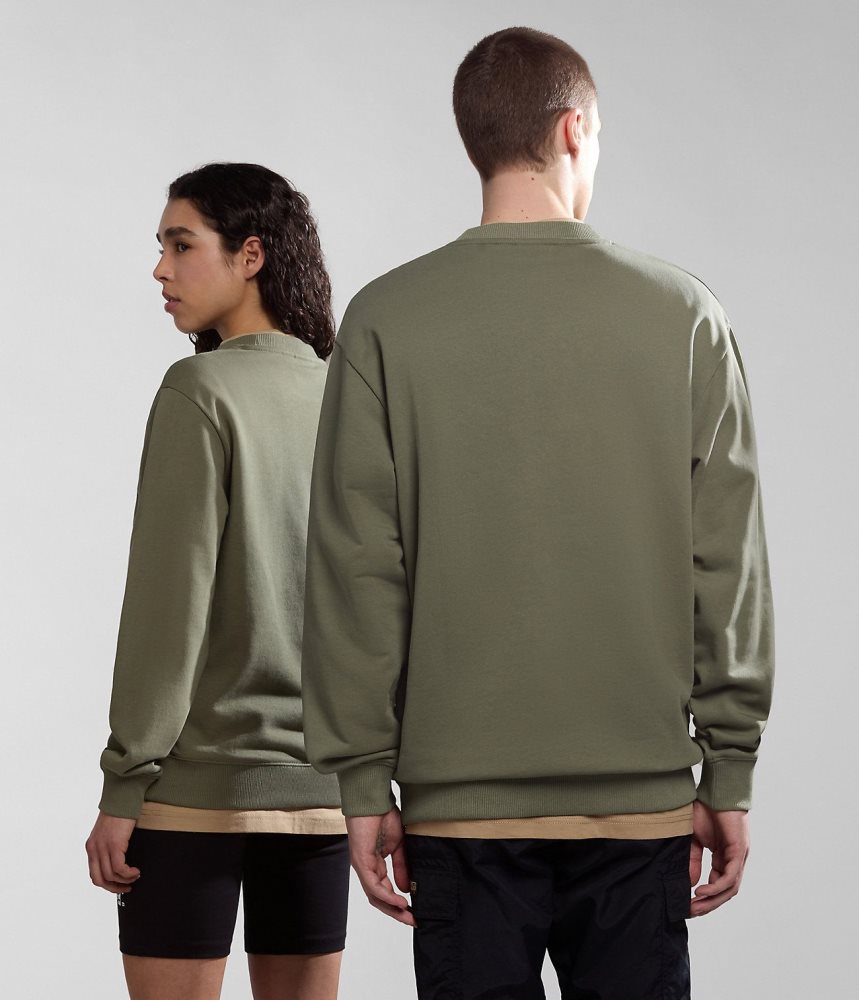 Napapijri Faber Sweatshirt Muške Dukserice Zelene | ZVYP-76295