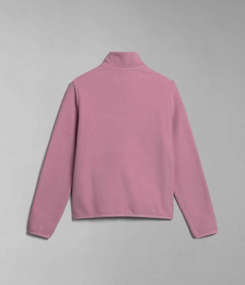 Napapijri Iaato Full-Zip Fleece Ženske Fleece Roze | QYEN-61259