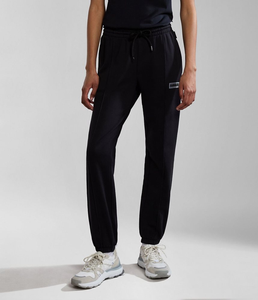 Napapijri Iaato Summer Joggers Ženske Jogger Hlače Crne | OEBM-43902