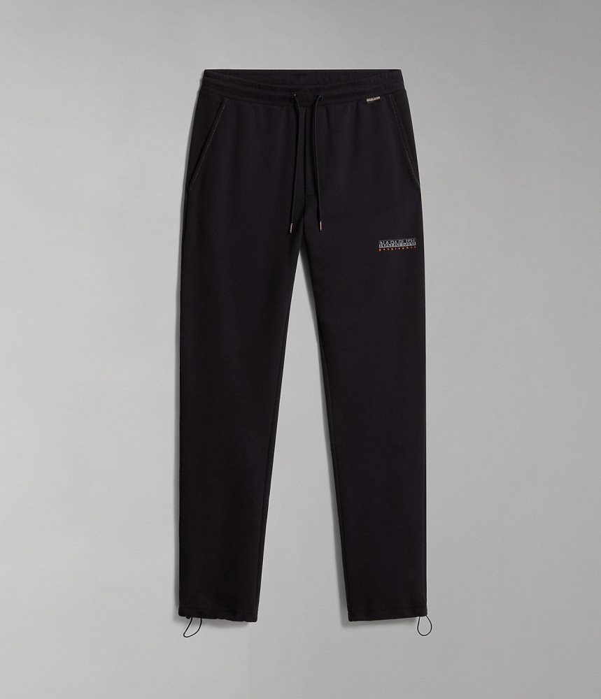 Napapijri Iceberg Joggers Muške Jogger Hlače Crne | MCFW-09824