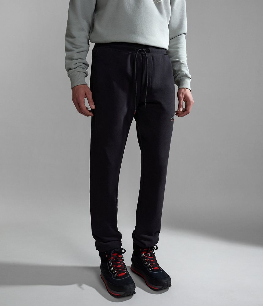 Napapijri Iceberg Joggers Muške Jogger Hlače Crne | MCFW-09824