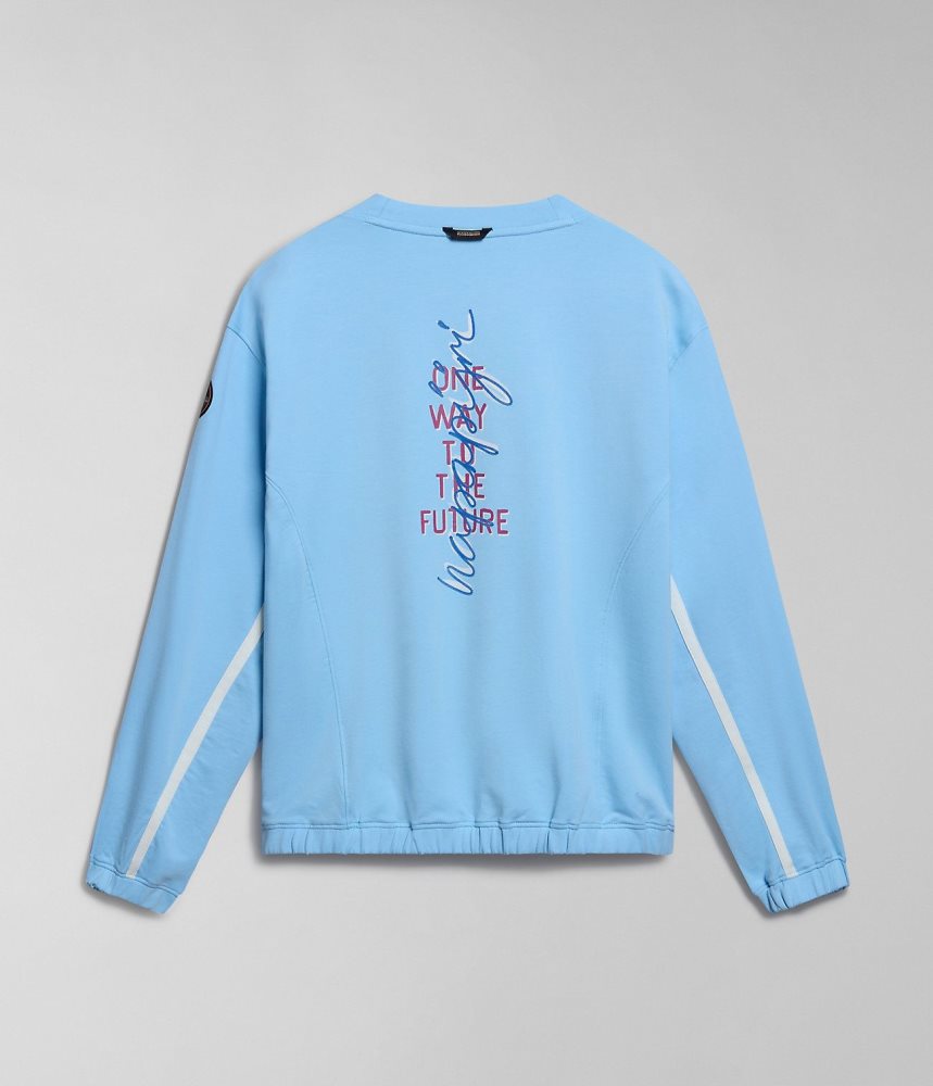 Napapijri Keith Sweatshirt Ženske Dukserice Svijetlo Plave | NDOE-06781