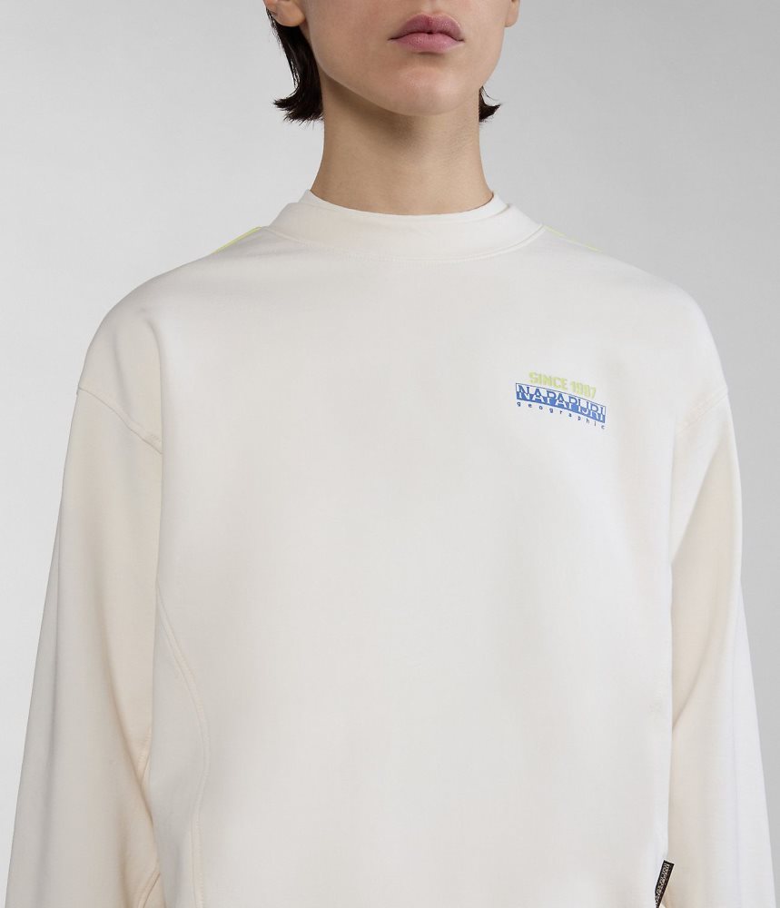 Napapijri Keith Sweatshirt Ženske Dukserice Bijele | JAZL-36705