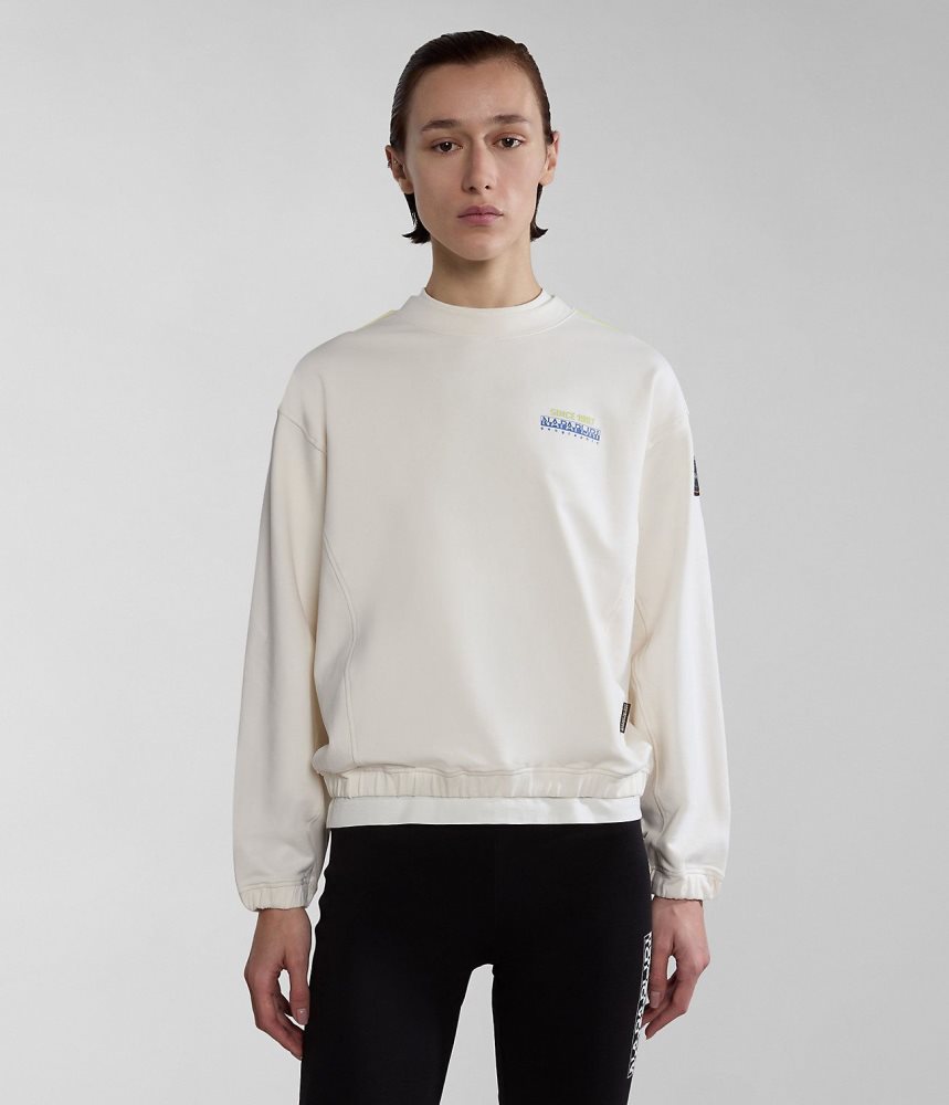 Napapijri Keith Sweatshirt Ženske Dukserice Bijele | JAZL-36705