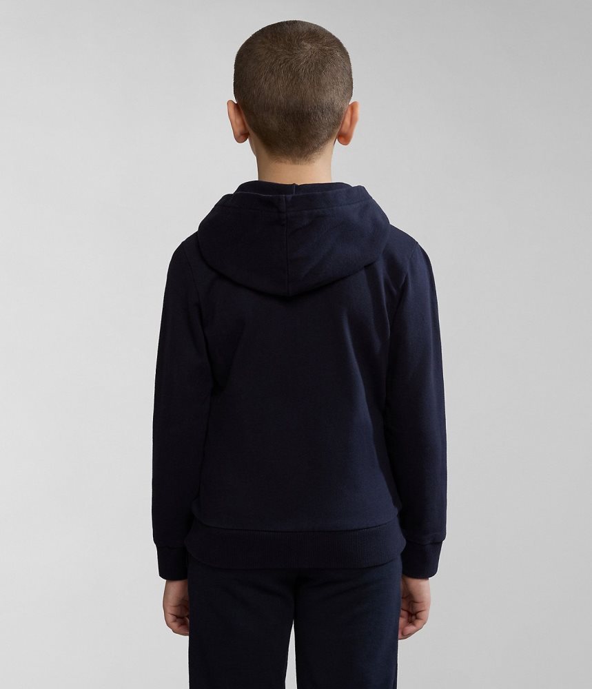 Napapijri Kitik Full-Zip Hoodie (4-16 YEARS) Dječje Dukserice Tamno Plave | WXIA-92867