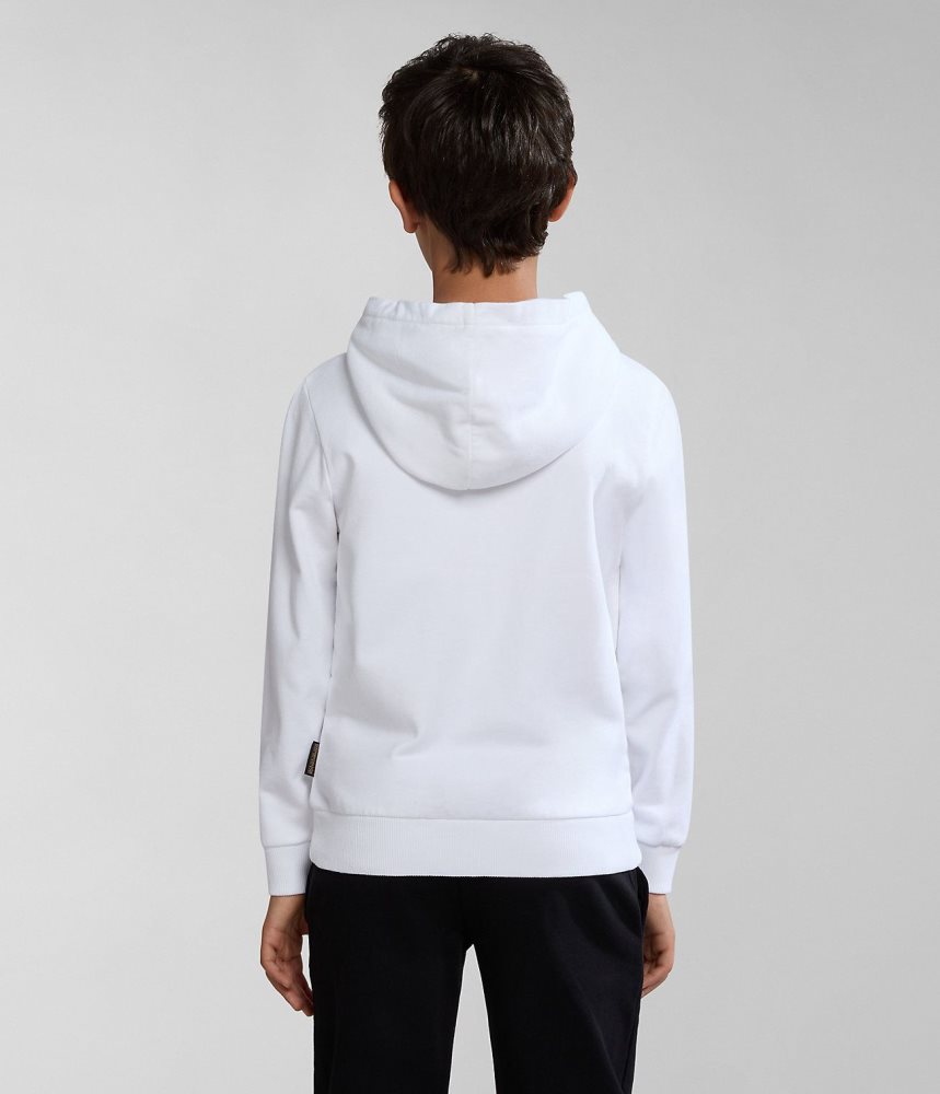 Napapijri Kitik Full-Zip Hoodie (4-16 YEARS) Dječje Dukserice Bijele | ZTHQ-71508