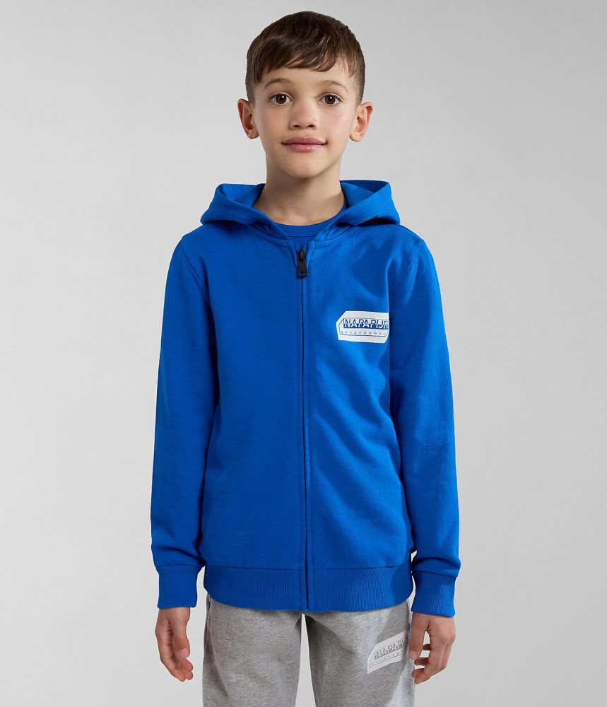 Napapijri Kitik Full-Zip Hoodie (4-16 YEARS) Dječje Majica s Kapuljačom Plave | GIOF-40289