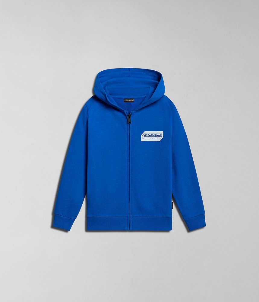 Napapijri Kitik Full-Zip Hoodie (4-16 YEARS) Dječje Dukserice Plave | GHAV-37120