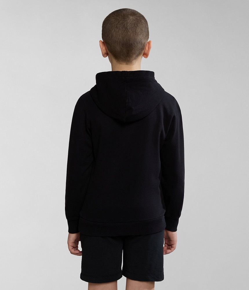 Napapijri Kitik Hoodie (4-16 YEARS) Dječje Majica s Kapuljačom Crne | PXBT-53476