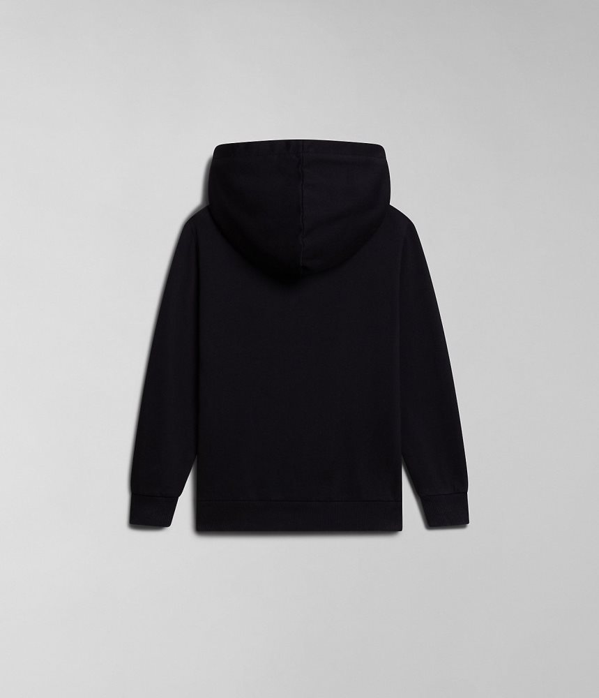 Napapijri Kitik Hoodie (4-16 YEARS) Dječje Majica s Kapuljačom Crne | PXBT-53476