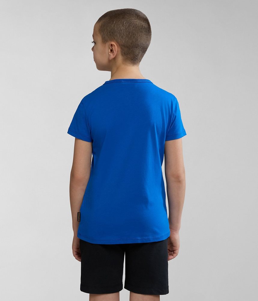 Napapijri Kitik Short Sleeve T-Shirt (4-16 YEARS) Dječje Majice Plave | ZEGU-10928