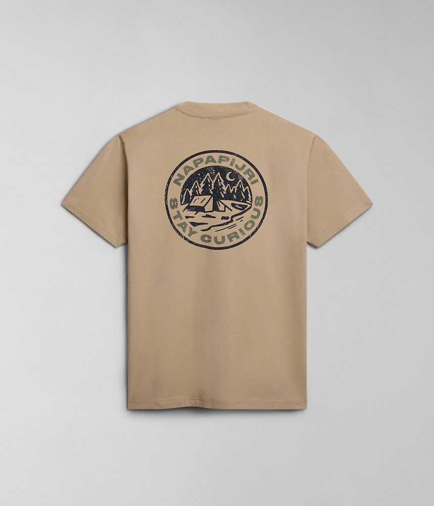 Napapijri Kotcho Short Sleeve T-Shirt Ženske Majice Bež | UKBH-56048