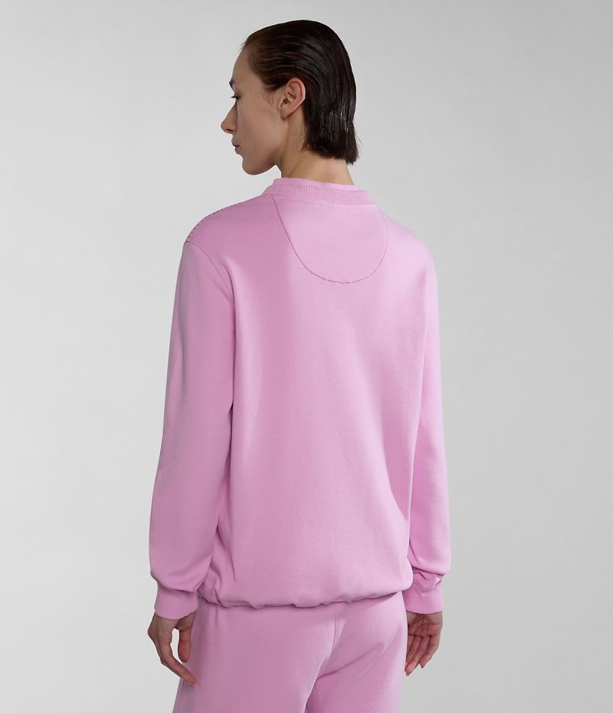 Napapijri Kreis Sweatshirt Ženske Dukserice Roze | URAB-54276