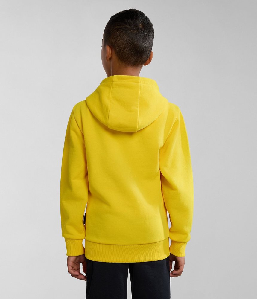 Napapijri Liard Hoodie (4-16 YEARS) Dječje Majica s Kapuljačom Žute | NDEO-58396