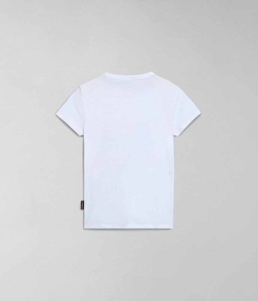 Napapijri Liard Short Sleeve T-Shirt (4-16 YEARS) Dječje Majice Bijele | PXDO-41935