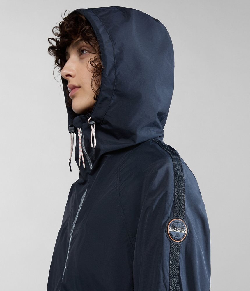 Napapijri Makay Windbreaker Ženske Kišne Jakne Crne | BWTL-40618