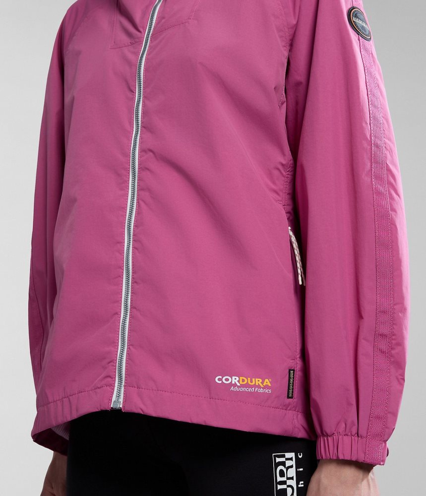 Napapijri Makay Windbreaker Ženske Lightweight Jackets Roze | OGBM-76934