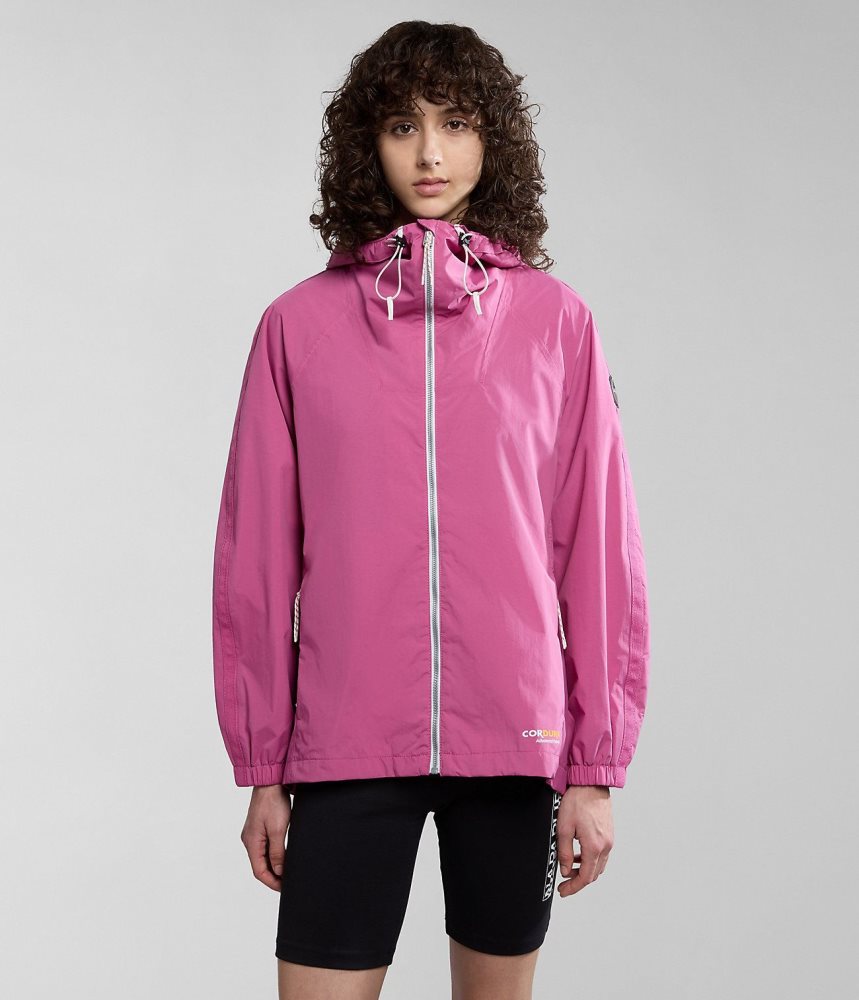 Napapijri Makay Windbreaker Ženske Lightweight Jackets Roze | OGBM-76934