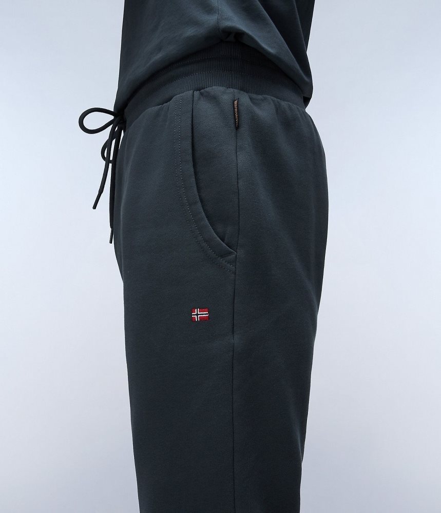 Napapijri Malis Fleece Trousers Muške Jogger Hlače Zelene | WTCM-62834