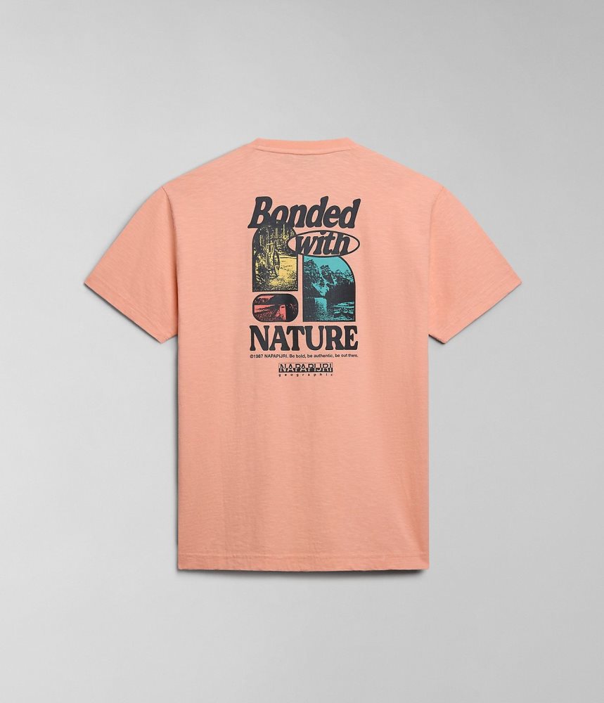 Napapijri Martre Short Sleeve T-Shirt Ženske Majice Roze | LQCT-40916