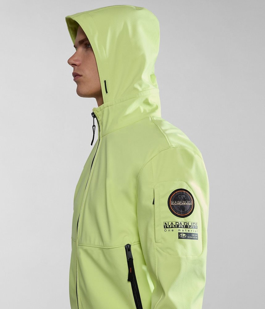 Napapijri Melville Mono-material Shell Jacket Muške Lightweight Jackets Žute | AIKJ-28436