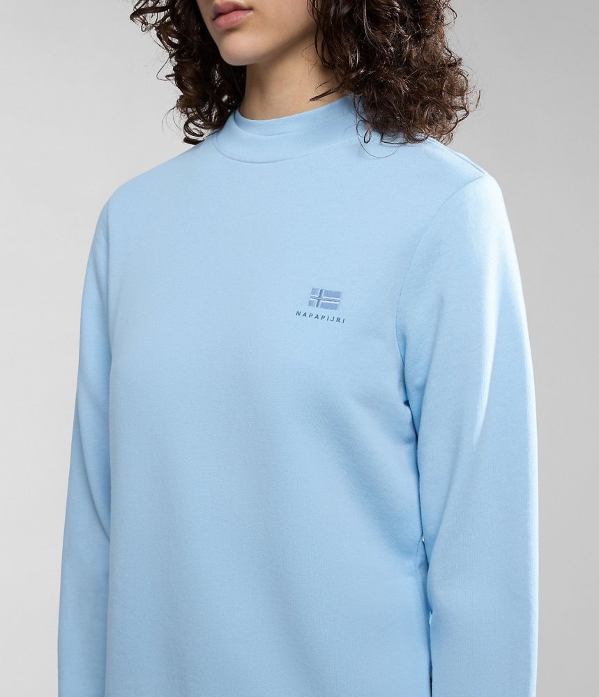 Napapijri Nina Summer Sweatshirt Ženske Dukserice Svijetlo Plave | VNCW-19478