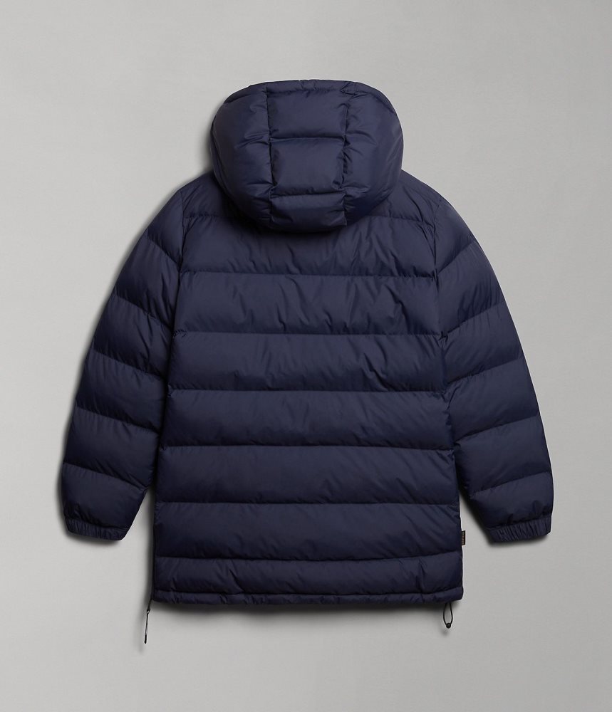 Napapijri Northfarer Puffer Anorak Ženske Puffer Jakna Tamno Plave | AWDU-14289