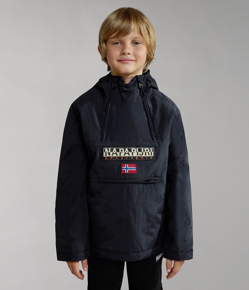 Napapijri Northfarer Winter Anorak Jacket (4-16 YEARS) Dječje Anoraks Crne | ZSRU-06987