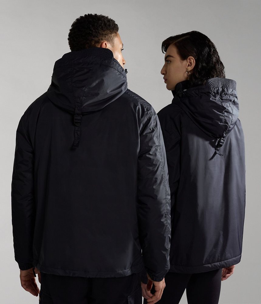 Napapijri Northfarer Winter Anorak Jacket Muške Anoraks Crne | RIOU-85917