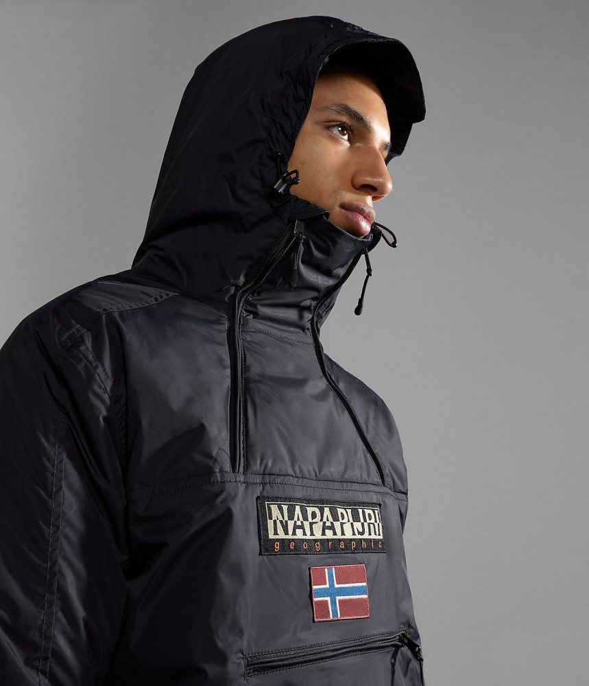 Napapijri Northfarer Winter Anorak Jacket Muške Anoraks Crne | RIOU-85917