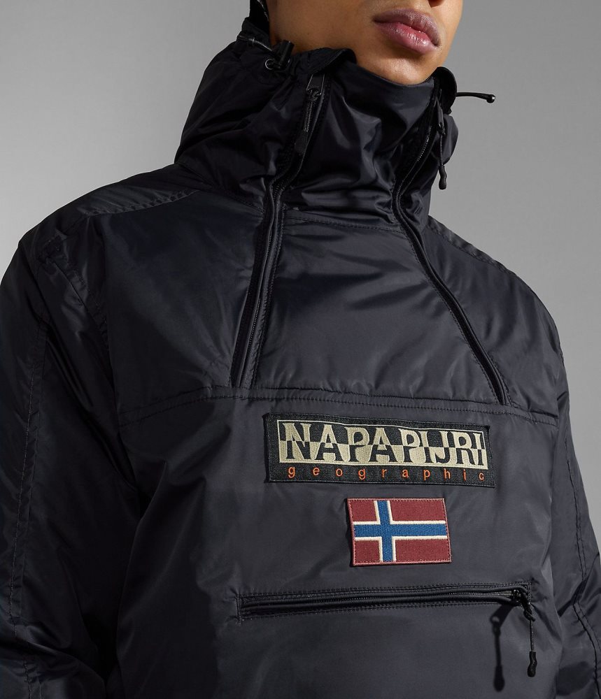 Napapijri Northfarer Winter Anorak Jacket Muške Anoraks Crne | RIOU-85917