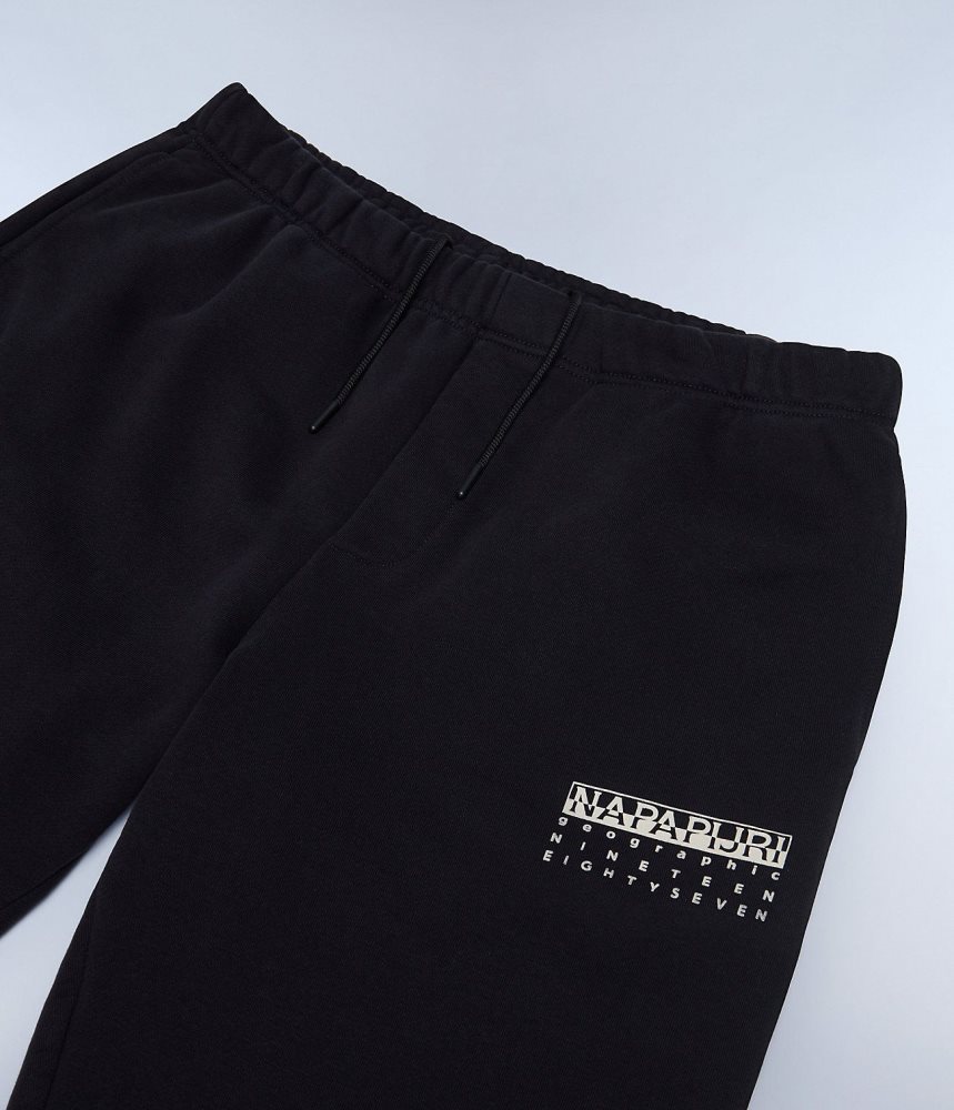 Napapijri Premium Joggers Muške Jogger Hlače Crne | IVUE-87265