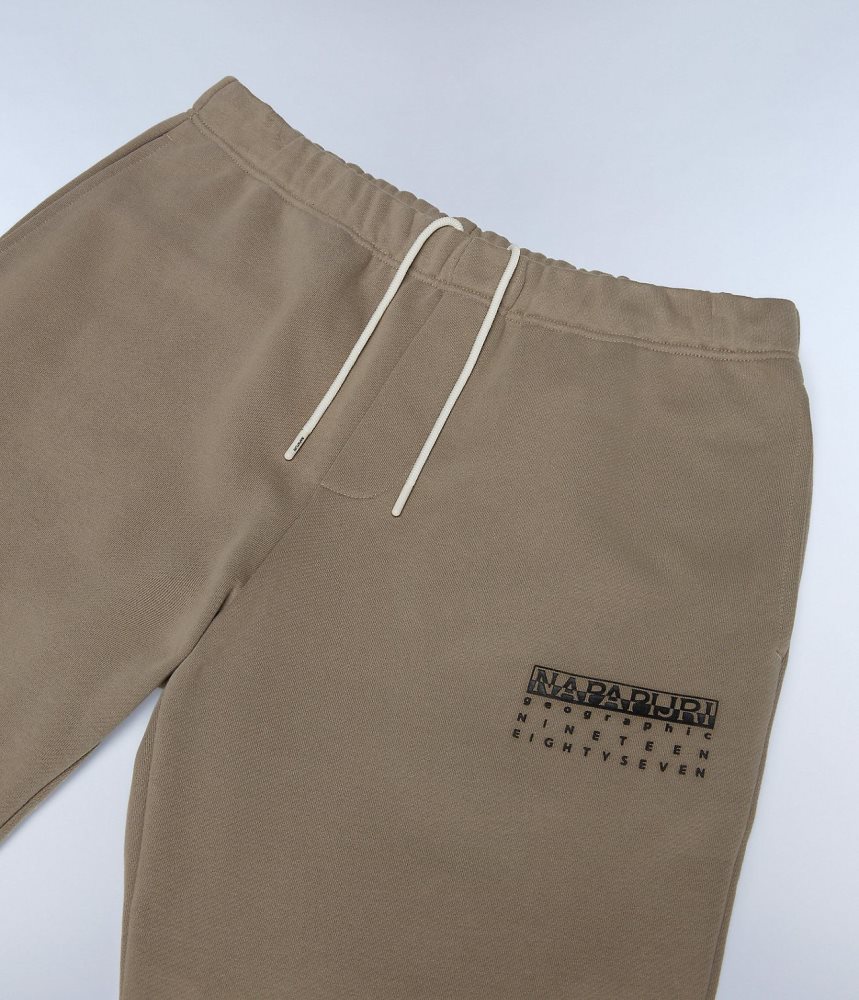 Napapijri Premium Joggers Muške Jogger Hlače Bež | FNCZ-02568