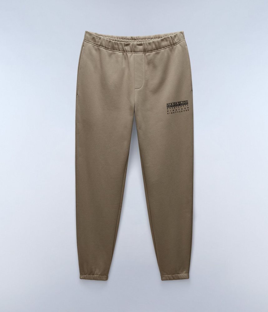 Napapijri Premium Joggers Muške Jogger Hlače Bež | FNCZ-02568