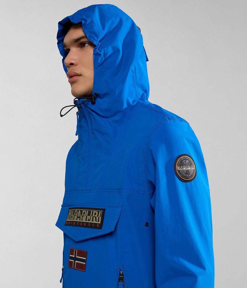 Napapijri Rainforest Pocket Summer Anorak Jacket Muške Anoraks Plave | RAPT-04139