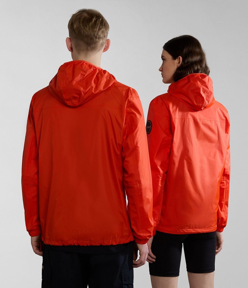 Napapijri Rainforest Ripstop Anorak Jacket - Unisex Ženske Kišne Jakne Narančaste | ZRSB-65847