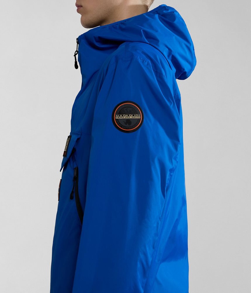 Napapijri Rainforest Ripstop Anorak Jacket - Unisex Muške Anoraks Plave | MBCR-32095