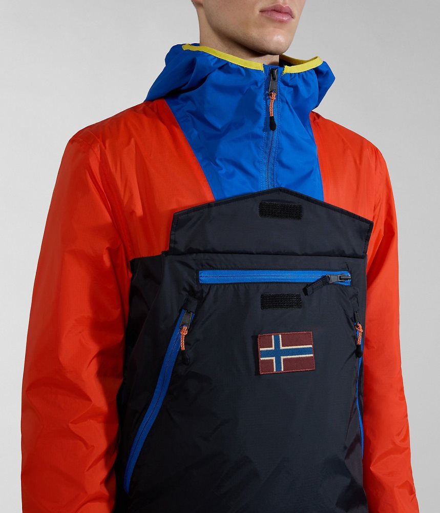 Napapijri Rainforest Ripstop Anorak Jacket - Unisex Muške Anoraks Multicolour | FIXQ-34065