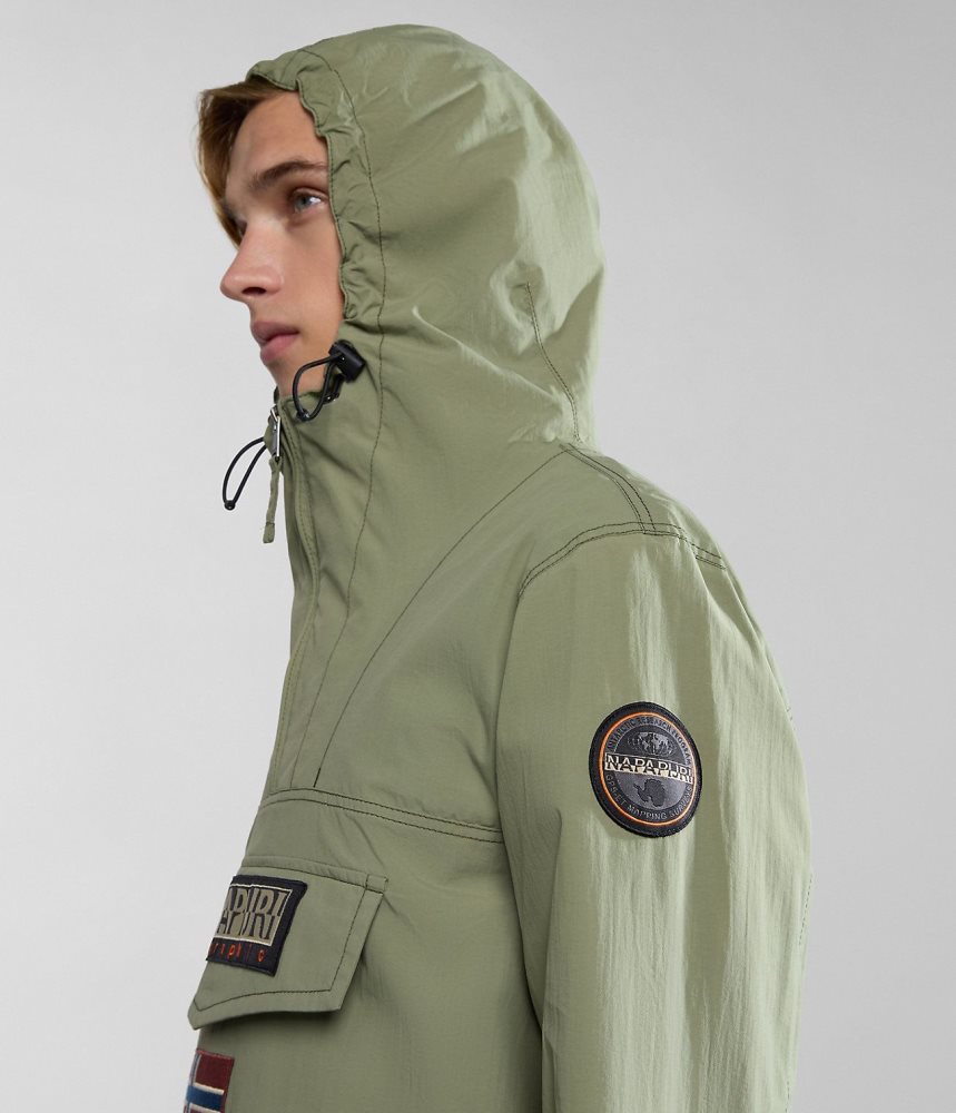 Napapijri Rainforest Summer Anorak Jacket Muške Kišne Jakne Zelene | YOSD-35802