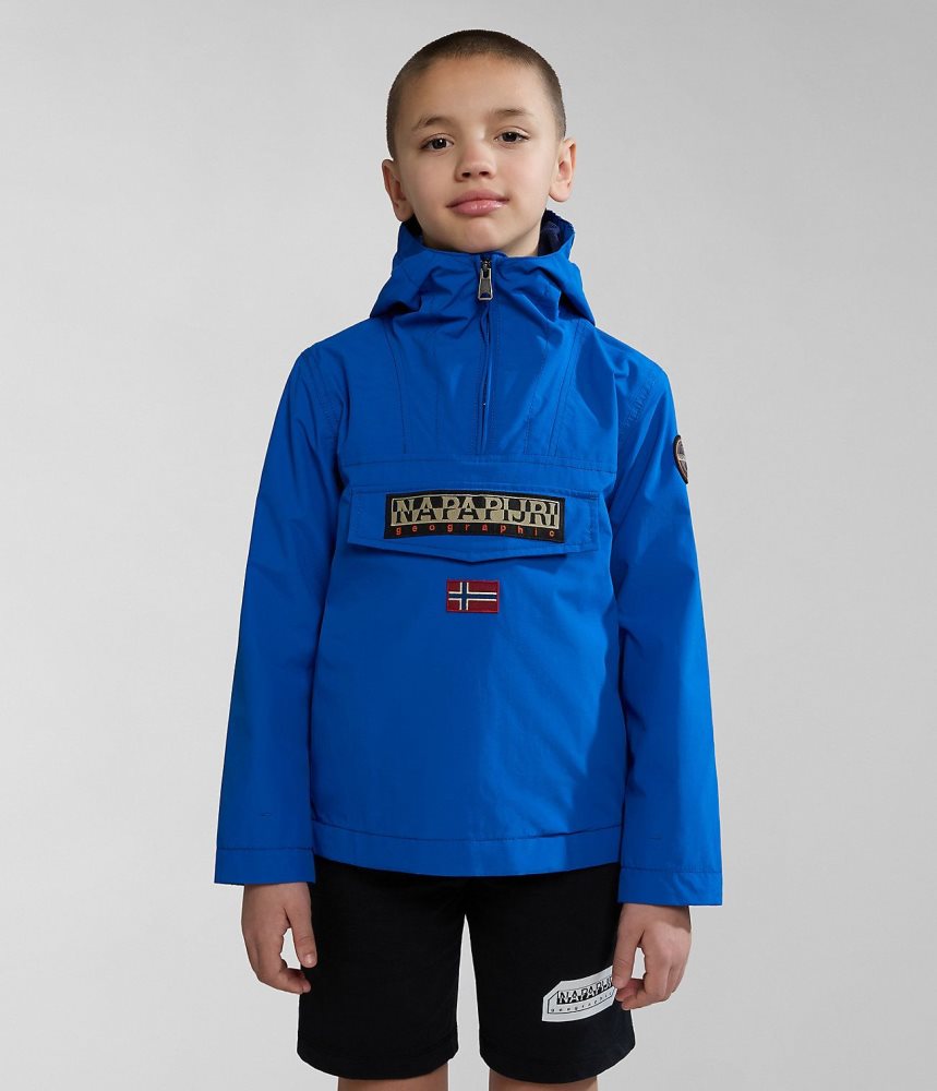 Napapijri Rainforest Summer Anorak Jacket (4-16 YEARS) Dječje Vjetrovka Plave | HMFS-93128