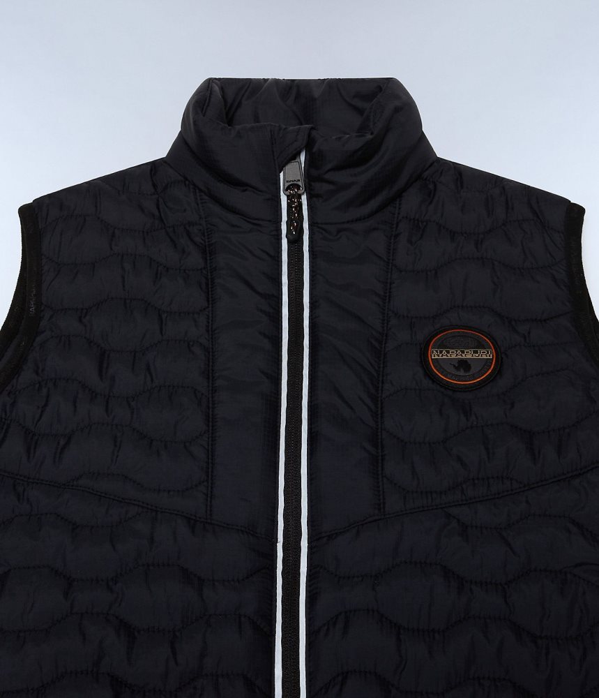 Napapijri Sarine Vest (4-16 YEARS) Dječje Gilet Crne | GQVF-49280