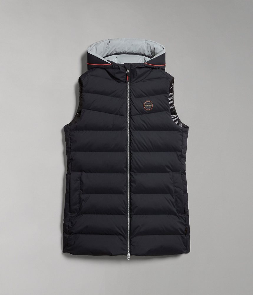 Napapijri Thermo Puffer Vest Ženske Puffer Jakna Crne | CUXJ-60543