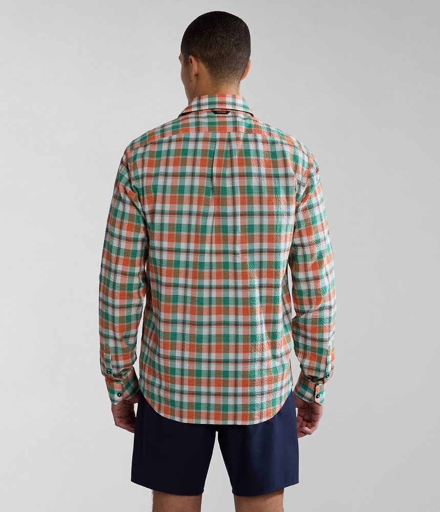 Napapijri Tulita Long Sleeve Shirt Muške Košulje Multicolour | RELQ-14569