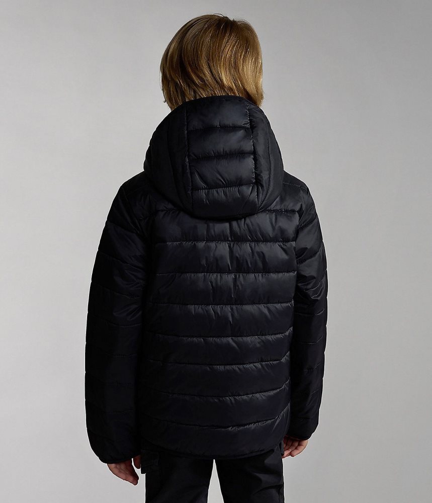 Napapijri Verna Puffer Jacket (4-16 YEARS) Dječje Puffer Jakna Crne | WEHC-19672