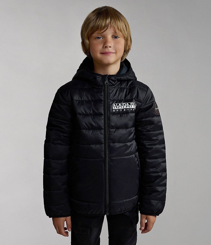 Napapijri Verna Puffer Jacket (4-16 YEARS) Dječje Puffer Jakna Crne | WEHC-19672